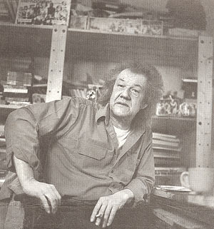 Dick Matena in zijn atelier