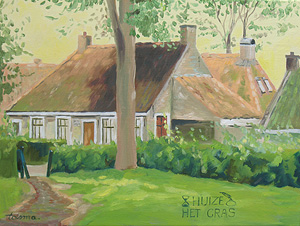 schilderij van Huize het Gras