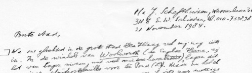 fragment brief Gerard Reve