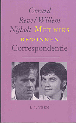 Omslag Met Niks Begonnen, Correspondentie Gerard Reve en Willem Nijholt