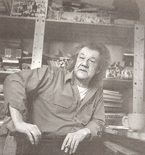 Dick Matena in zijn atelier