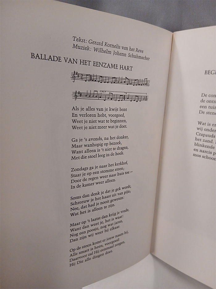 tekst en muziek van de Ballade